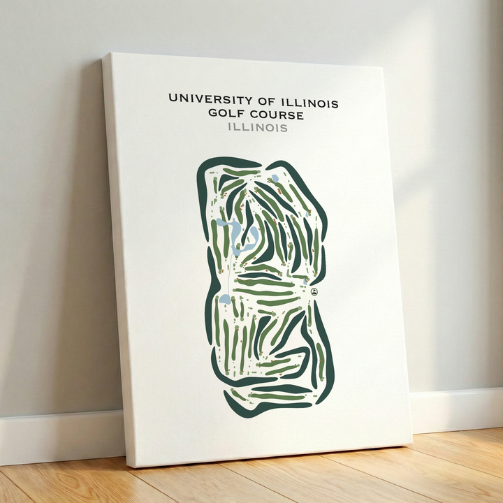 University of Illinois Golf Course, Illinois - Printed Golf Courses
