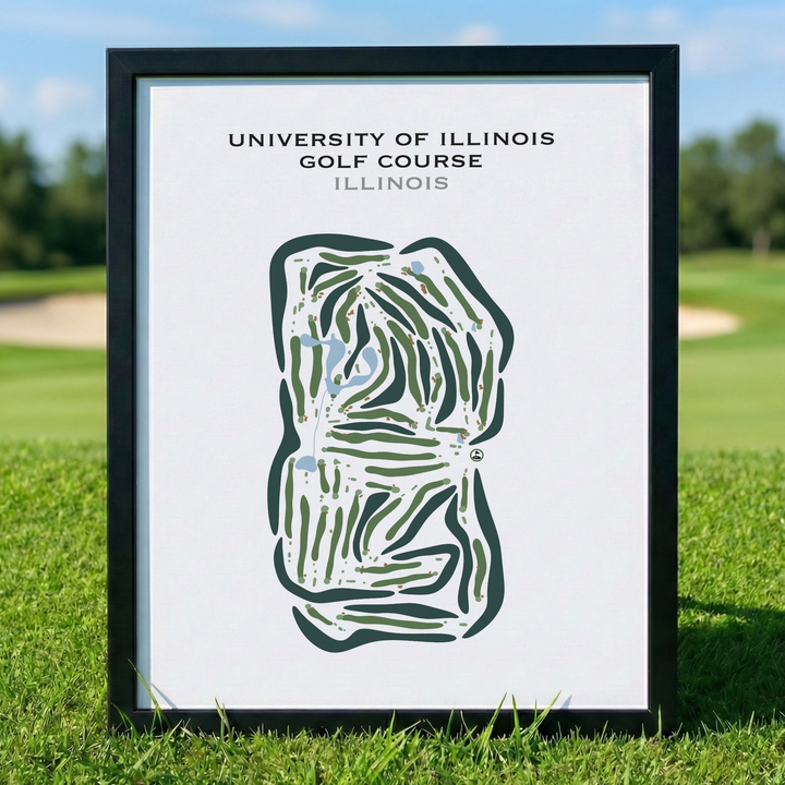 University of Illinois Golf Course, Illinois - Printed Golf Courses