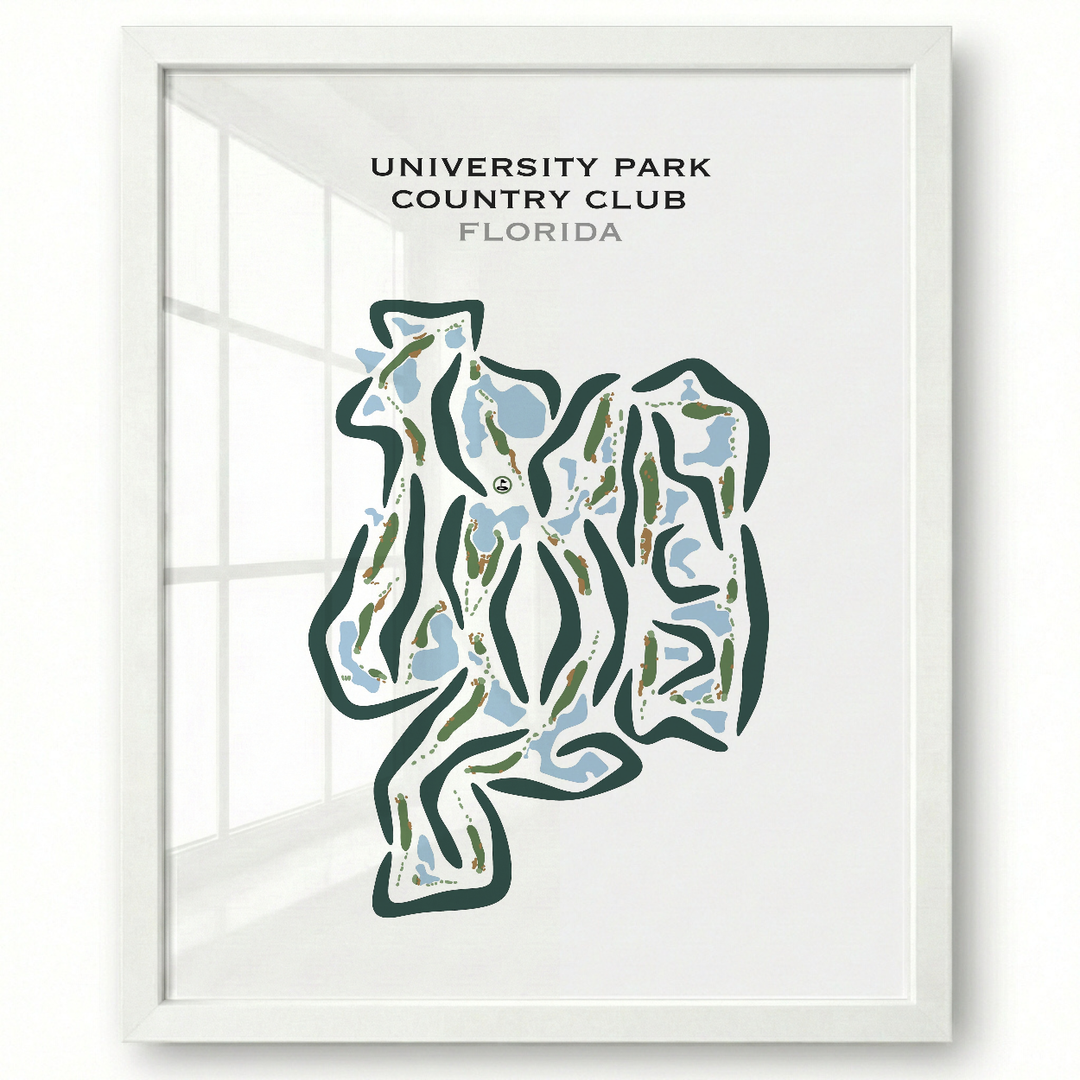 University Park Country Club, Florida - Printed Golf Courses