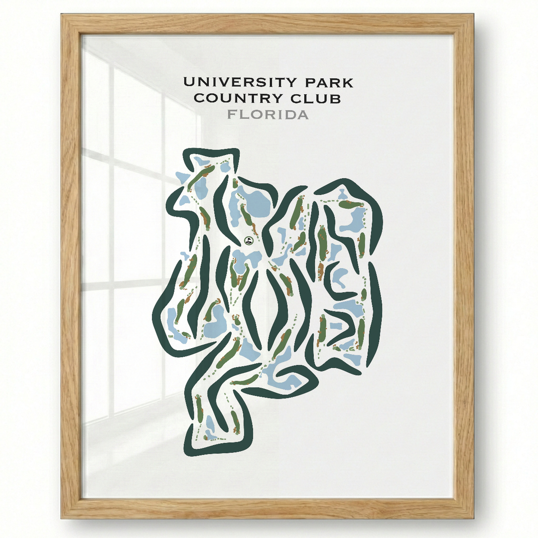 University Park Country Club, Florida - Printed Golf Courses