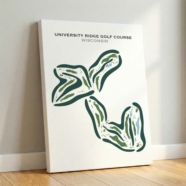 University Ridge Golf Course, Wisconsin - Printed Golf Courses