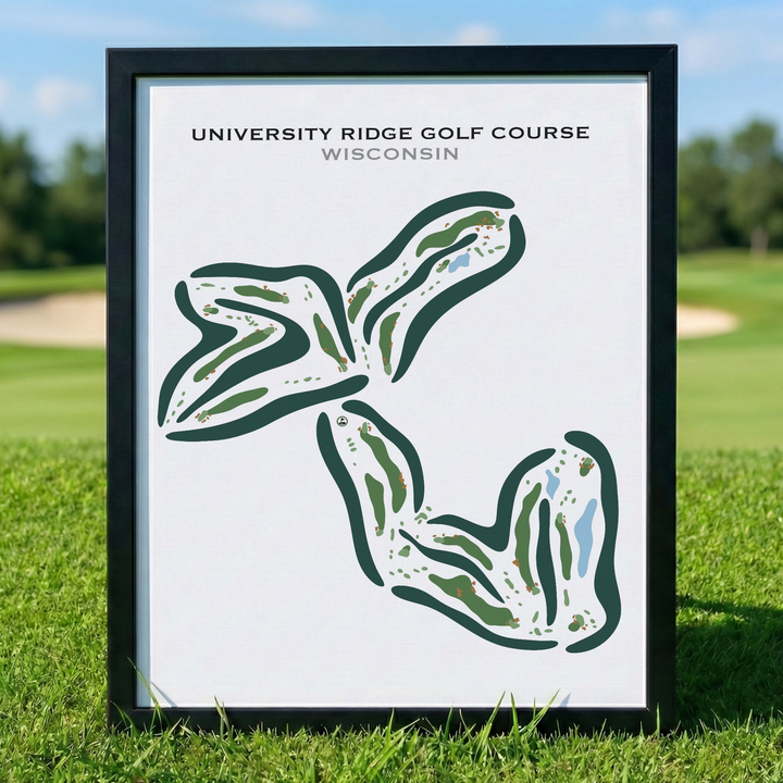 University Ridge Golf Course, Wisconsin - Printed Golf Courses