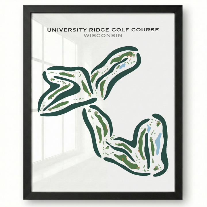 University Ridge Golf Course, Wisconsin - Printed Golf Courses