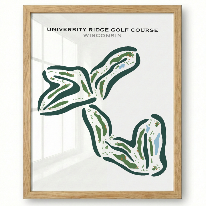 University Ridge Golf Course, Wisconsin - Printed Golf Courses