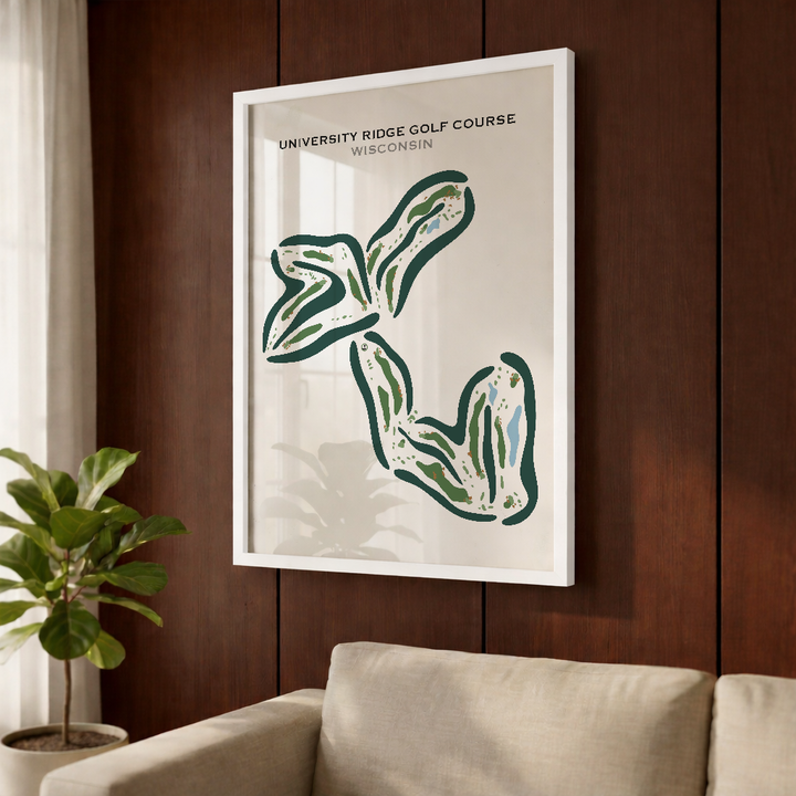 University Ridge Golf Course, Wisconsin - Printed Golf Courses