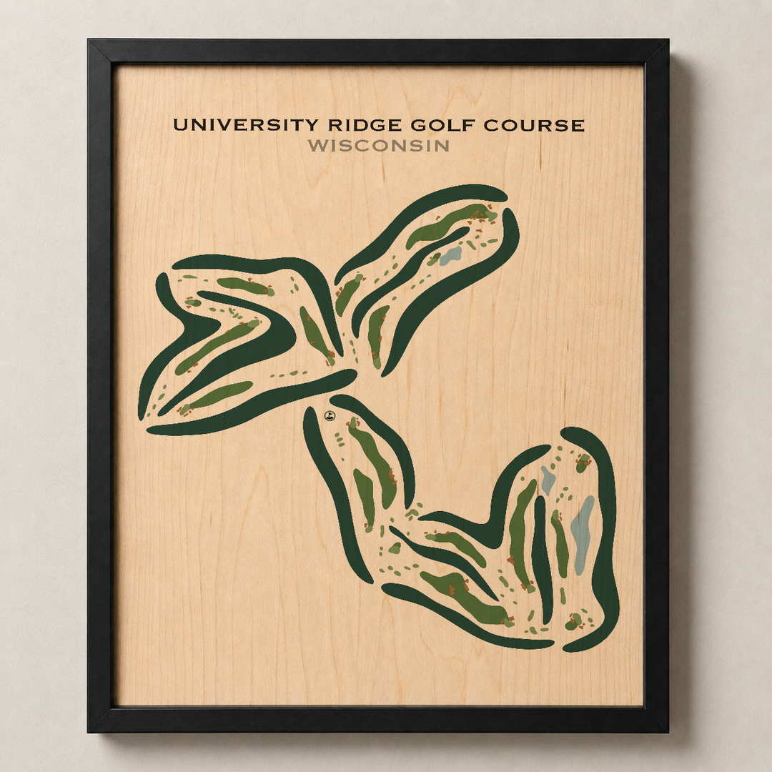 University Ridge Golf Course, Wisconsin - Printed Golf Courses