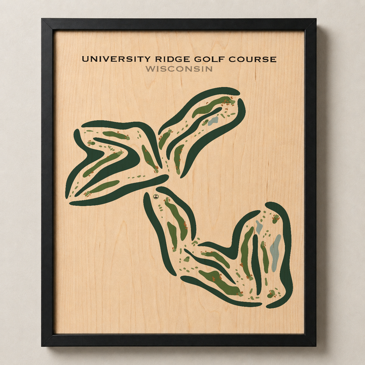 University Ridge Golf Course, Wisconsin - Printed Golf Courses
