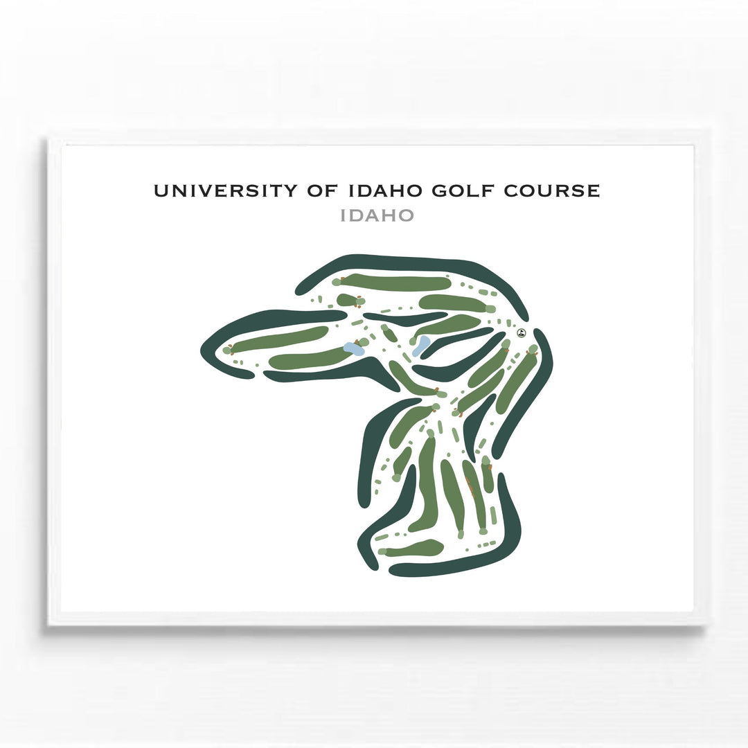 University of Idaho Golf Course, Idaho - Printed Golf Courses