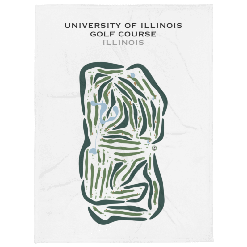 University Of Illinois Golf Course, Illinois (Orange and Blue Courses) - Printed Golf Courses