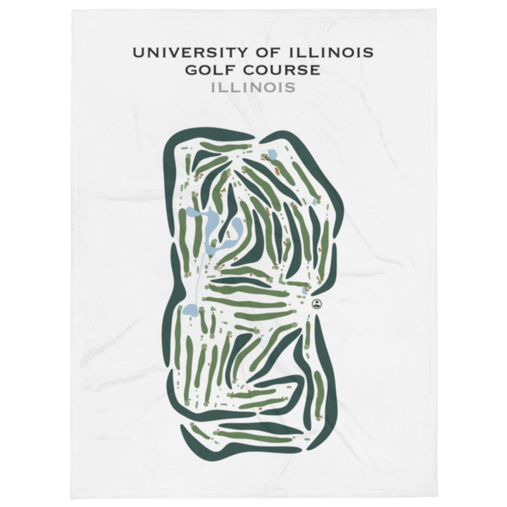 University Of Illinois Golf Course, Illinois (Orange and Blue Courses) - Printed Golf Courses