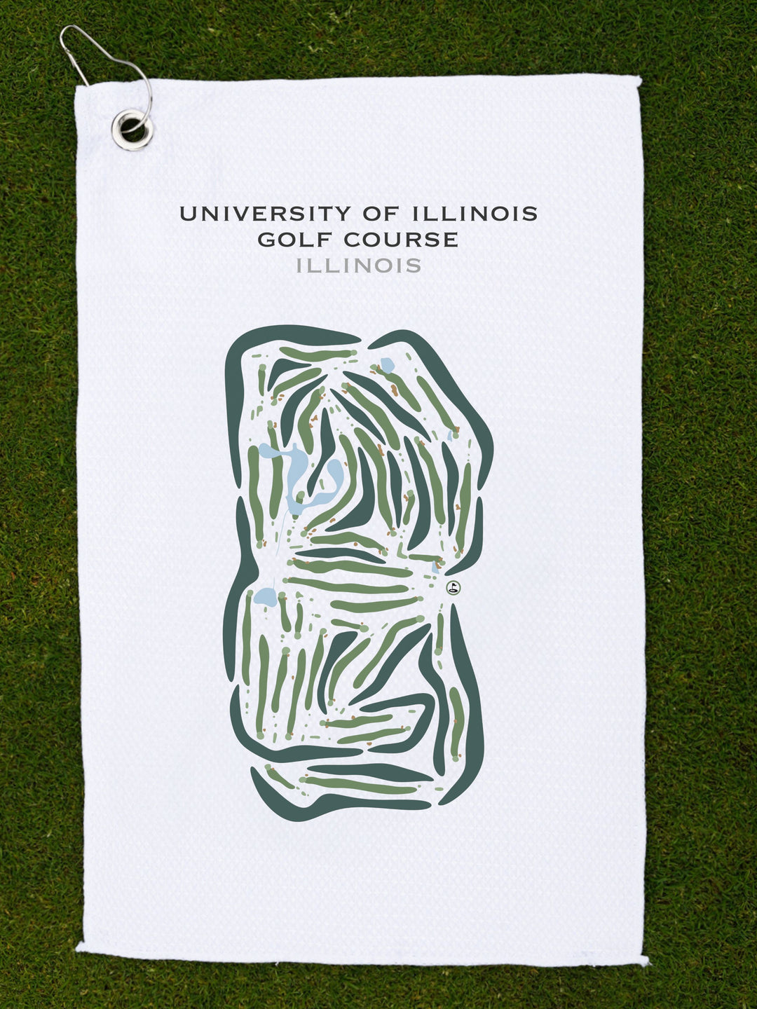 University Of Illinois Golf Course, Illinois (Orange and Blue Courses) - Printed Golf Courses