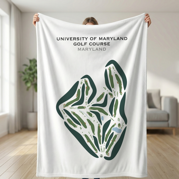 University of Maryland Golf Course, Maryland - Printed Golf Courses