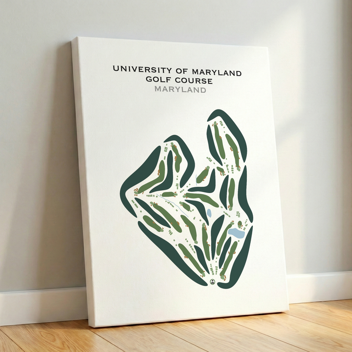 University of Maryland Golf Course, Maryland - Printed Golf Courses
