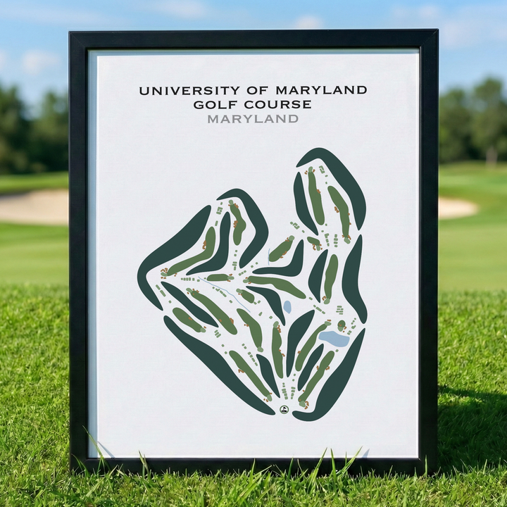 University of Maryland Golf Course, Maryland - Printed Golf Courses