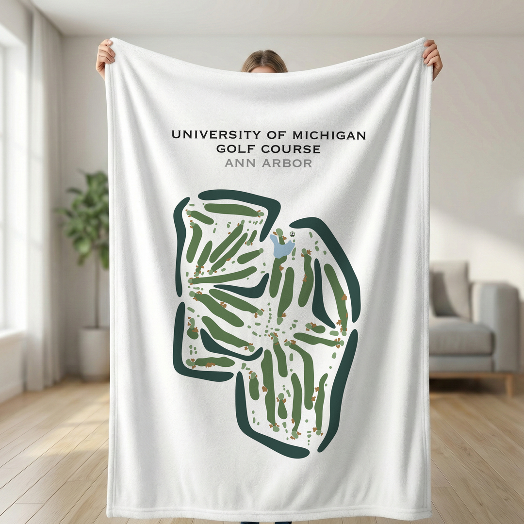 University of Michigan Golf Course, Michigan - Printed Golf Courses