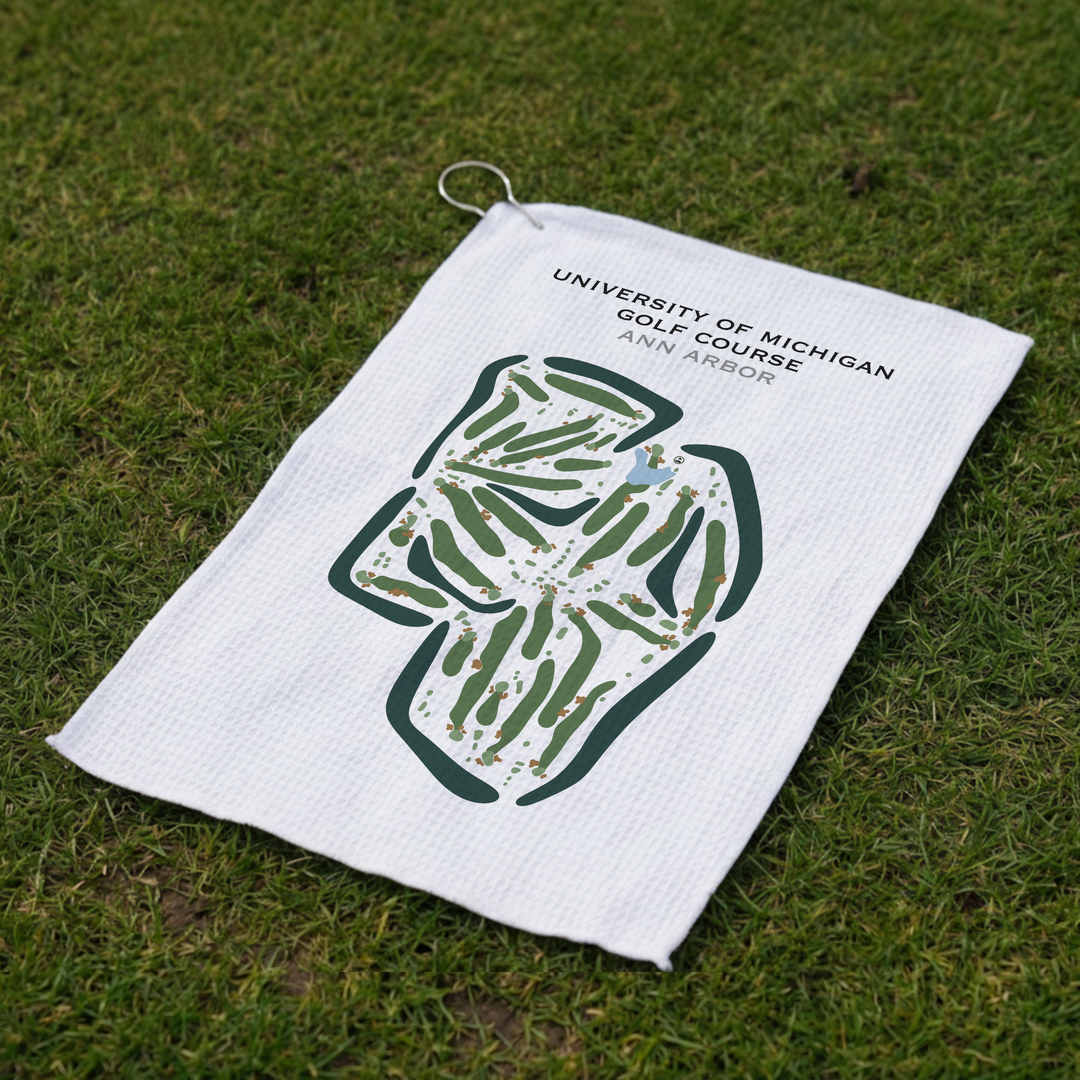 University of Michigan Golf Course, Michigan - Printed Golf Courses