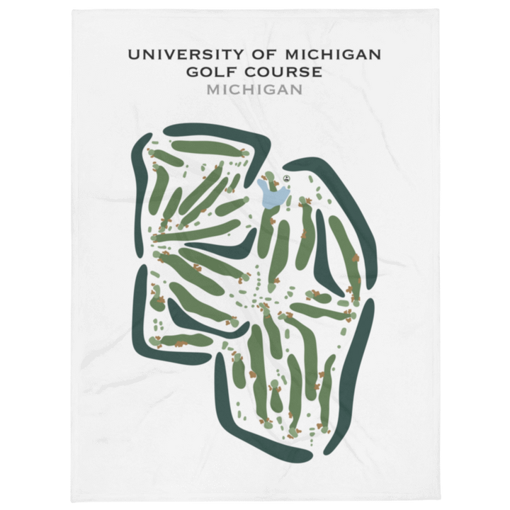 University of Michigan Golf Course, Michigan - Printed Golf Courses