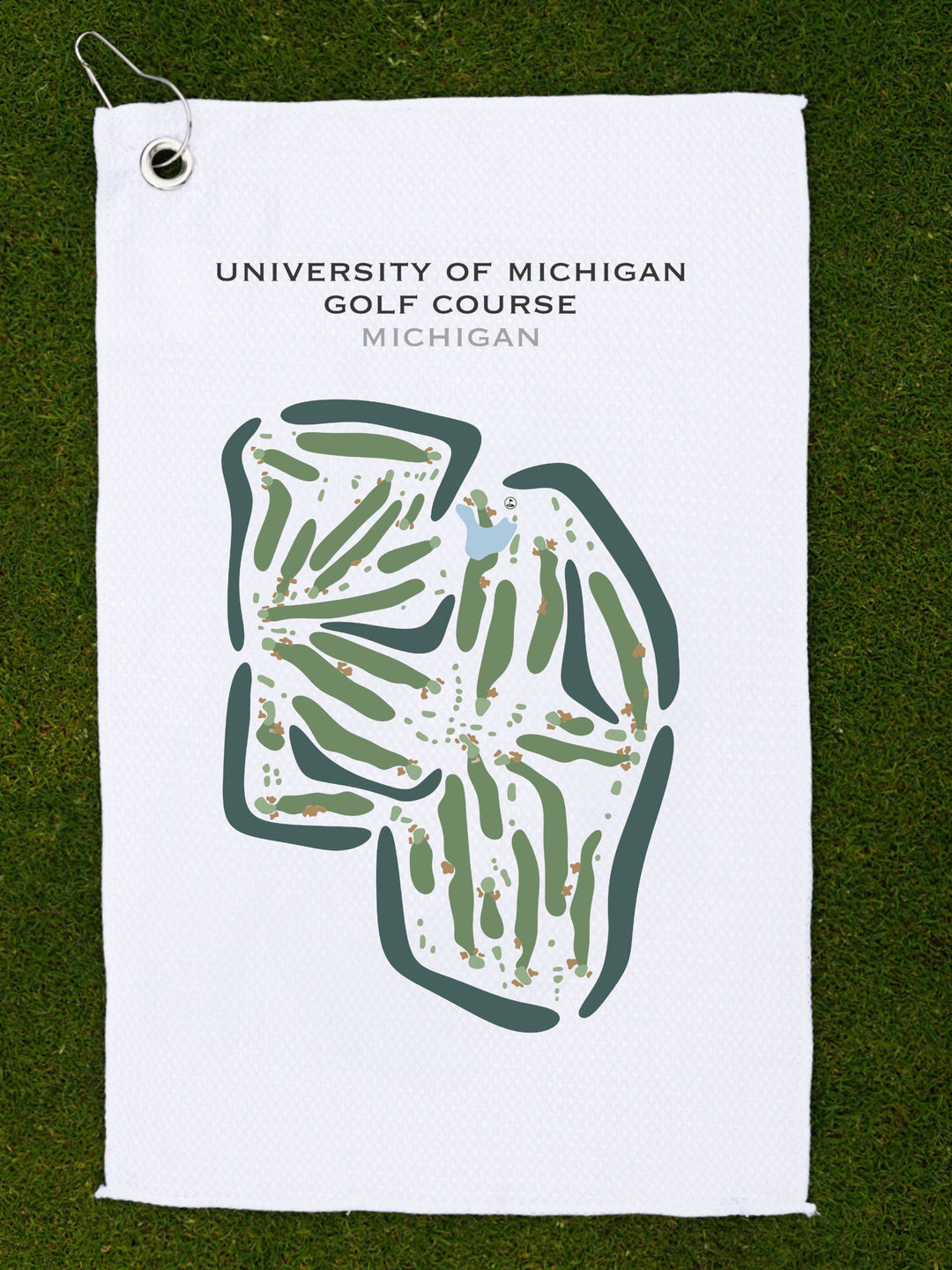 University of Michigan Golf Course, Michigan - Printed Golf Courses