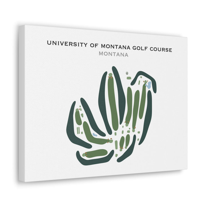 University of Montana Golf Course, Montana - Printed Golf Courses