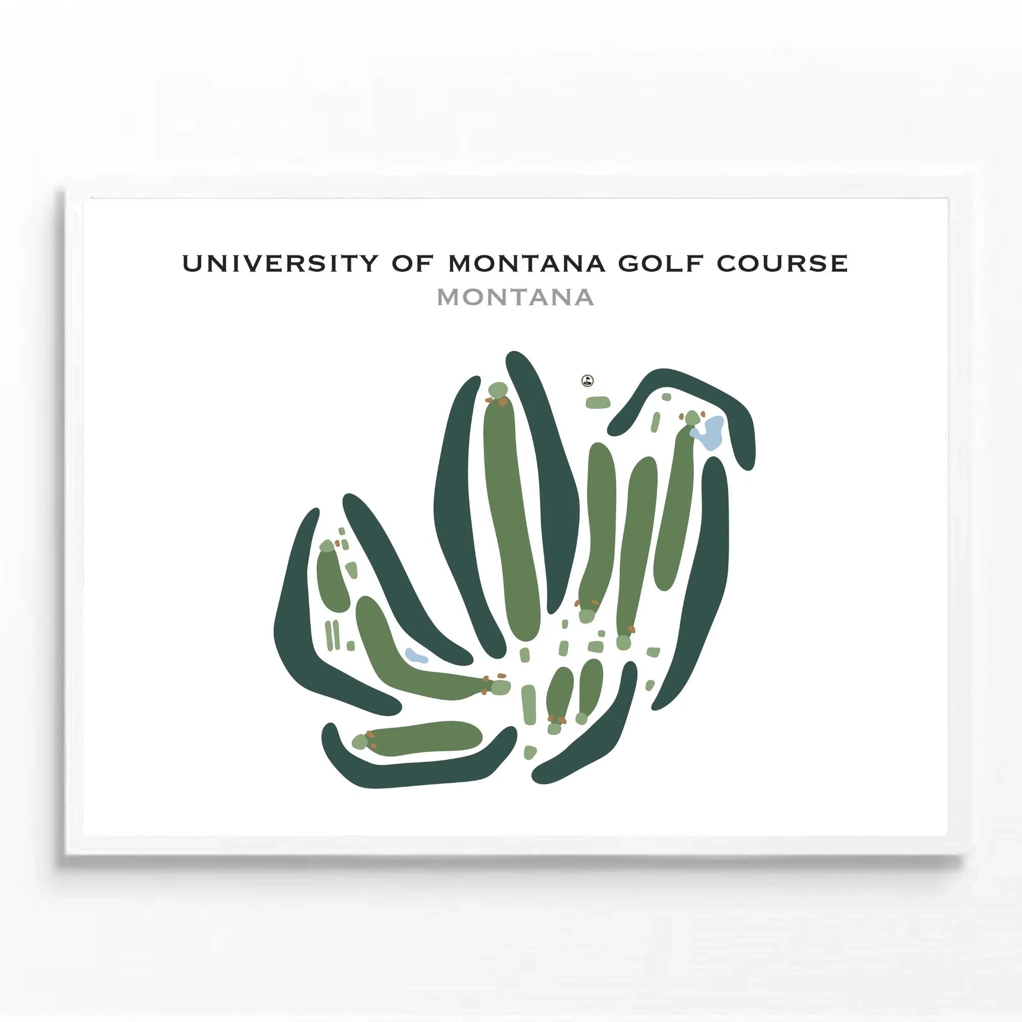 Buy the best printed golf course University of Montana Golf Course