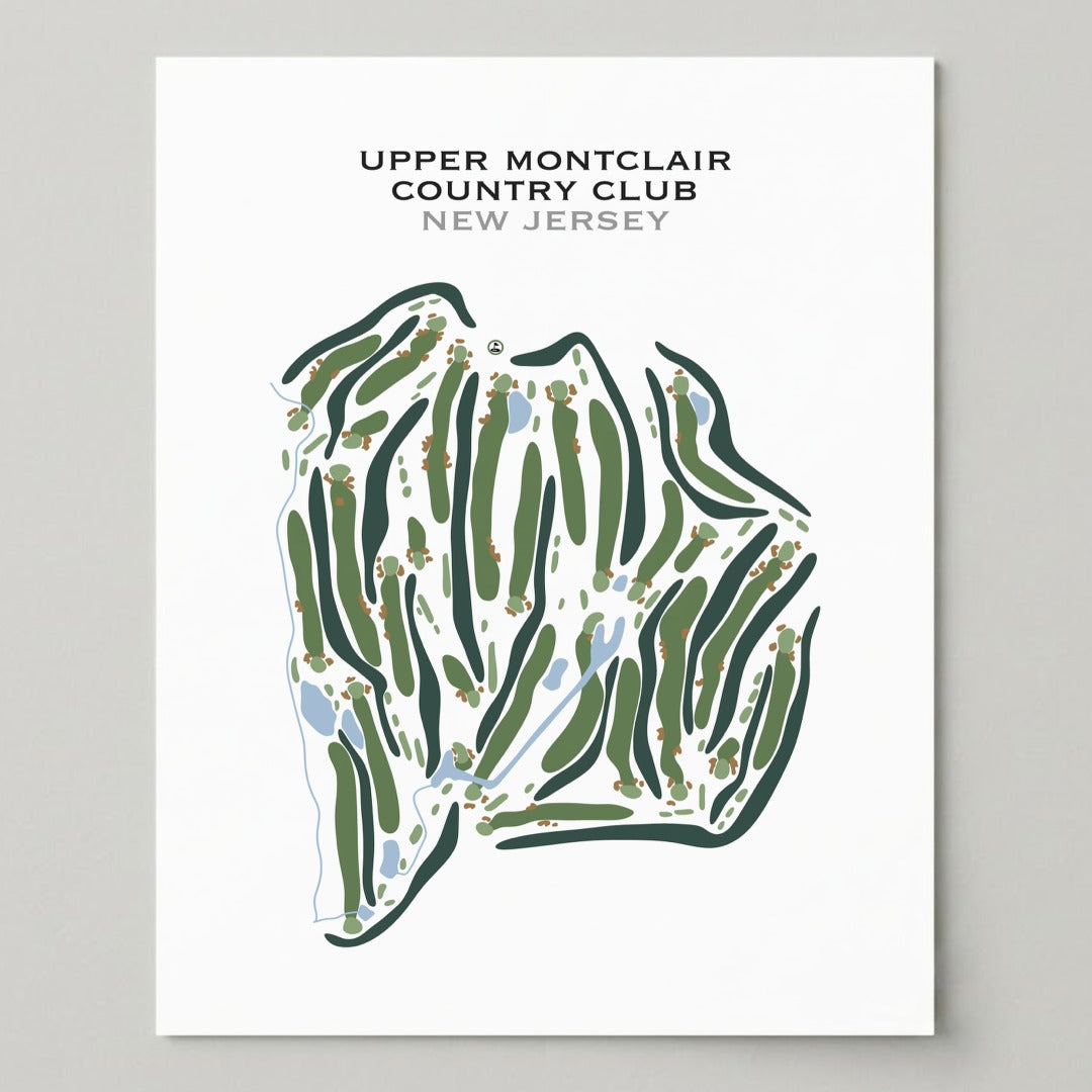 Upper Montclair Country Club, New Jersey - Printed Golf Courses