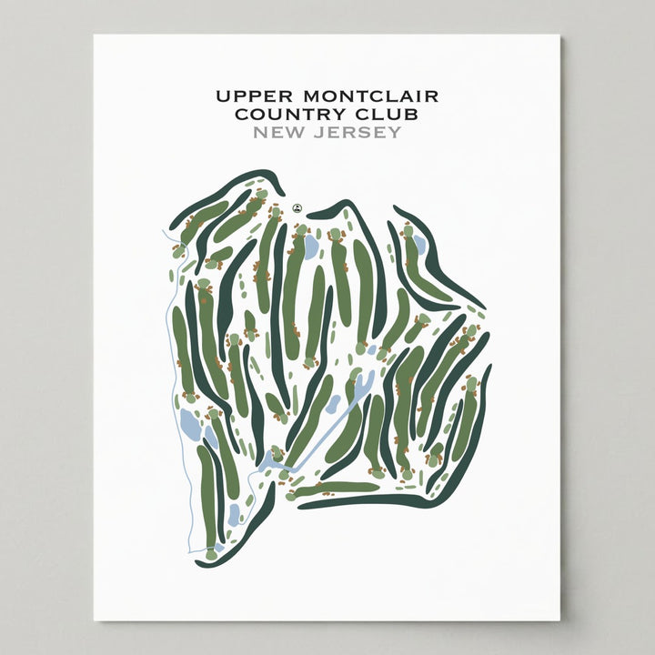 Upper Montclair Country Club, New Jersey - Printed Golf Courses