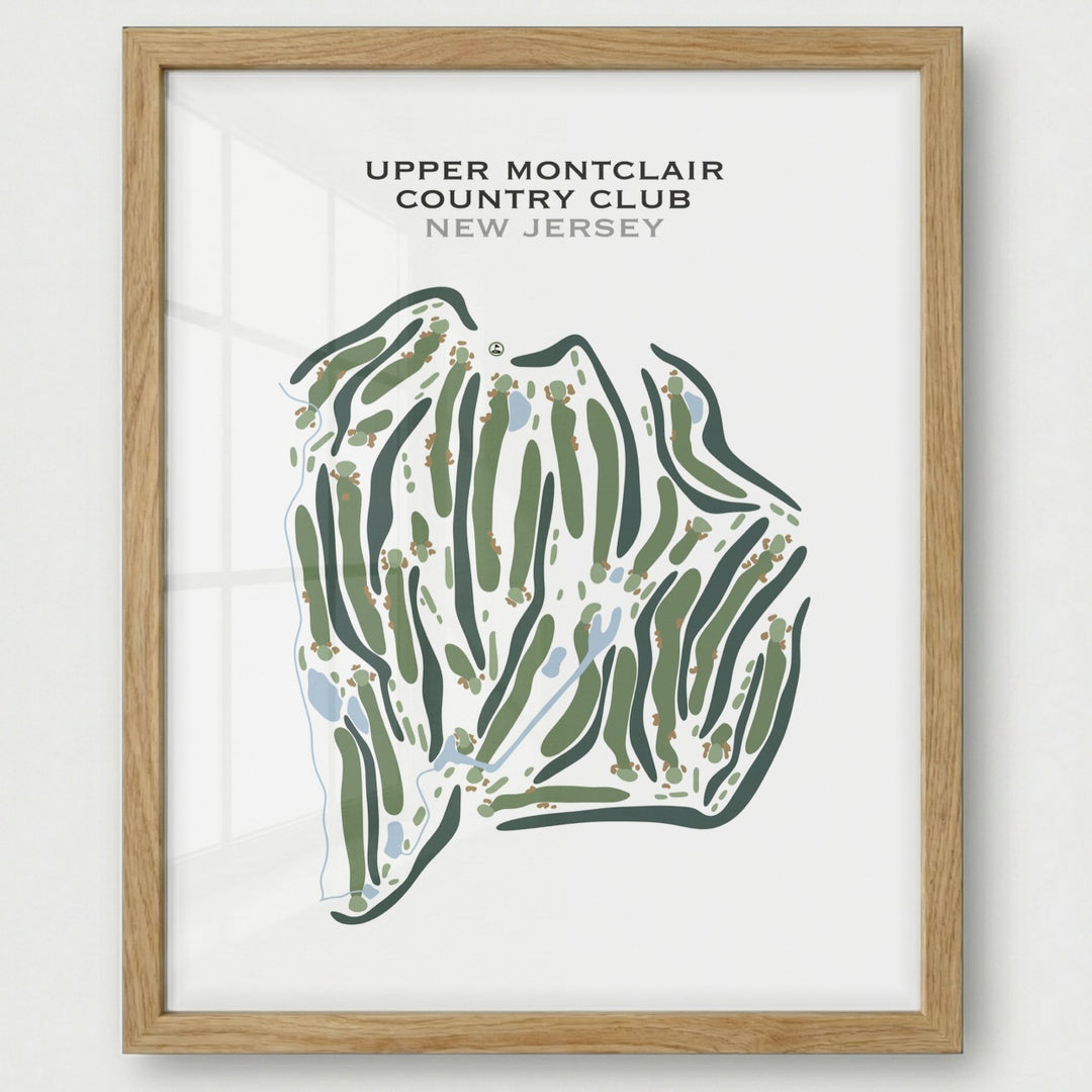 Upper Montclair Country Club, New Jersey - Printed Golf Courses