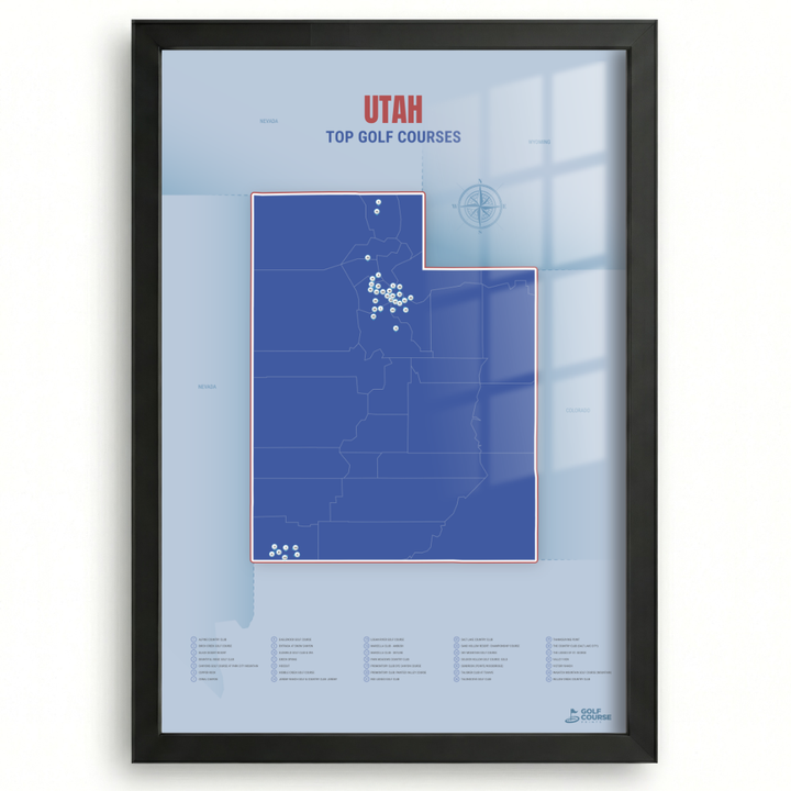 Map of Utah Golf Courses