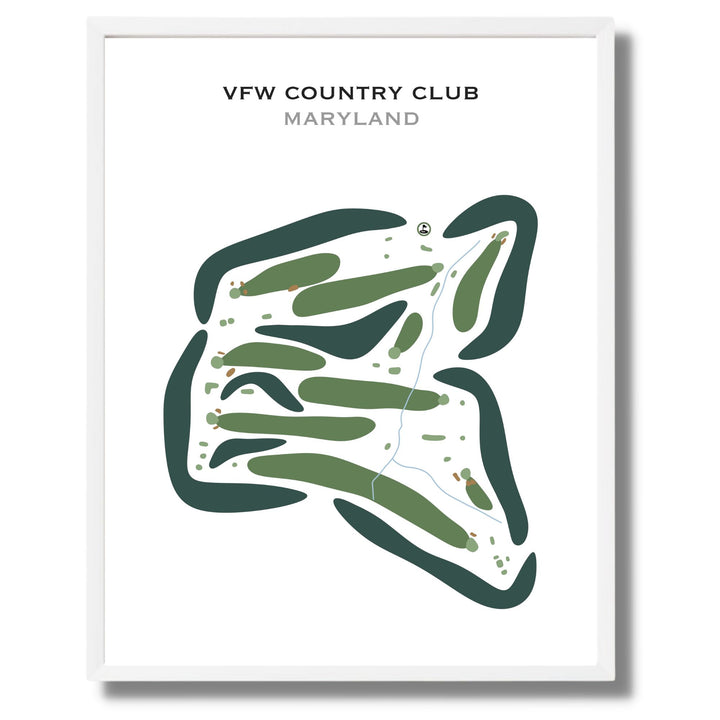 VFW Country Club, Maryland - Printed Golf Courses