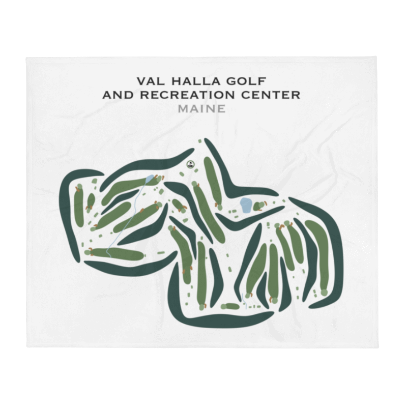 Val Halla Golf & Recreation Center, Maine - Printed Golf Courses