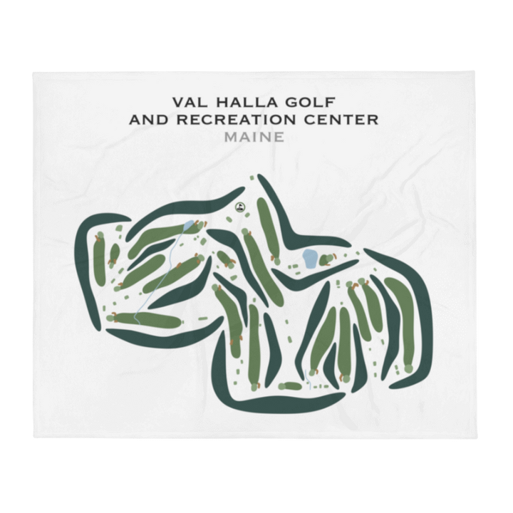 Val Halla Golf & Recreation Center, Maine - Printed Golf Courses