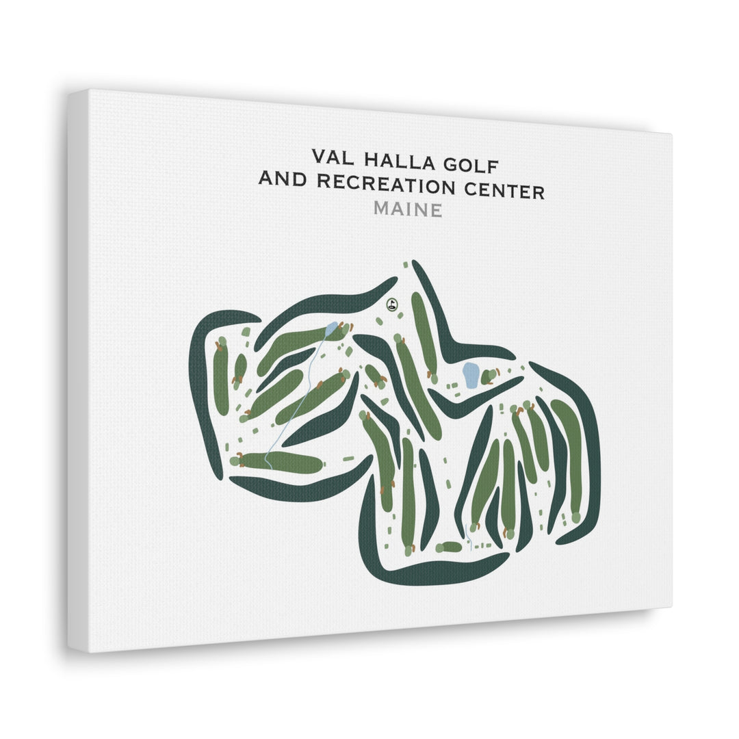 Val Halla Golf & Recreation Center, Maine - Printed Golf Courses