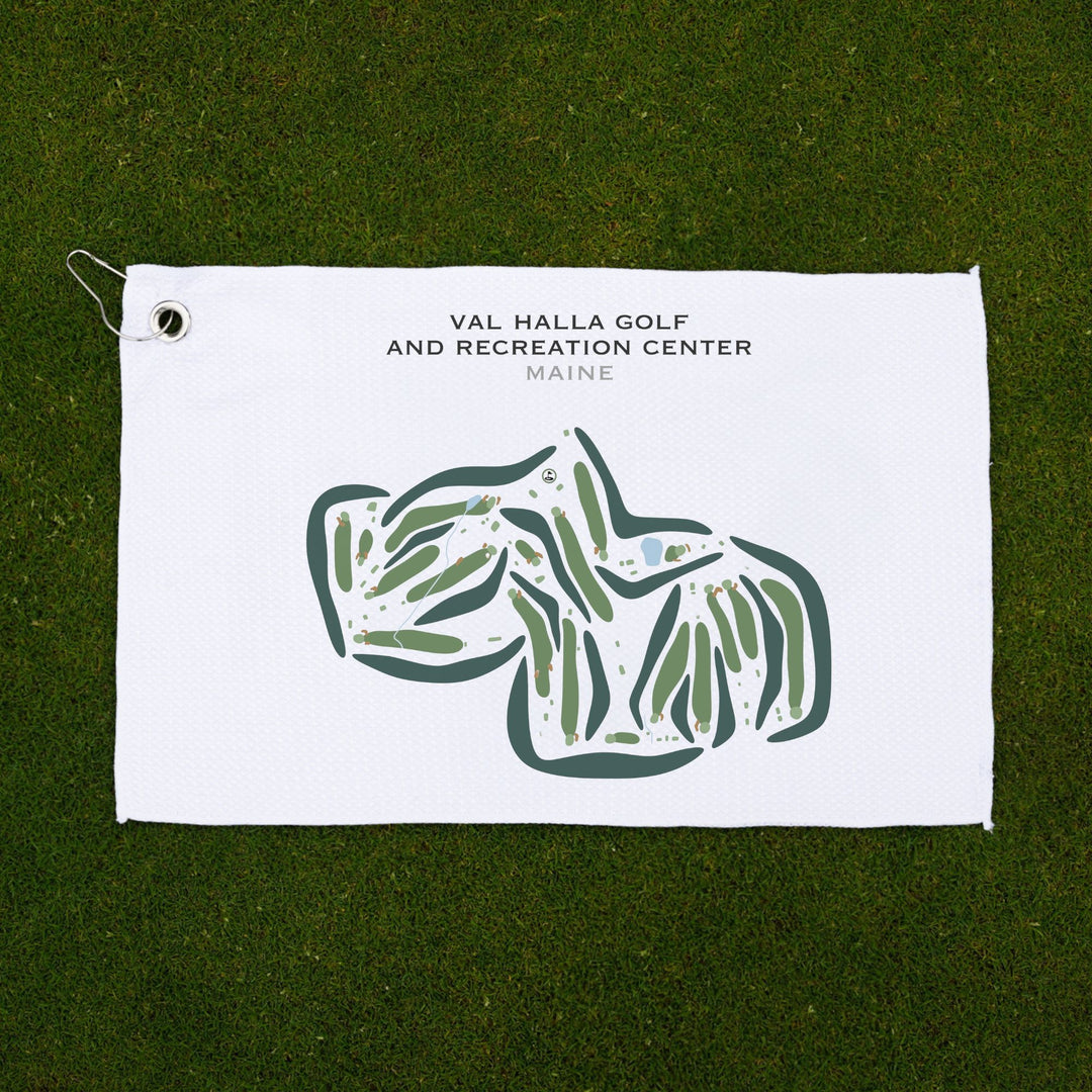 Val Halla Golf & Recreation Center, Maine - Printed Golf Courses