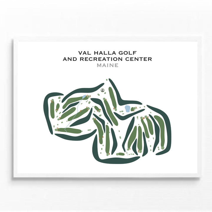 Val Halla Golf & Recreation Center, Maine - Printed Golf Courses