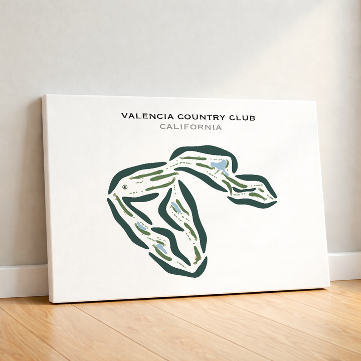 Valencia Country Club, California - Printed Golf Courses