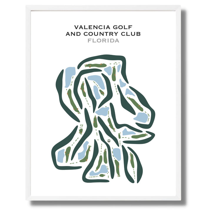 Valencia Golf & Country Club, Florida - Printed Golf Courses