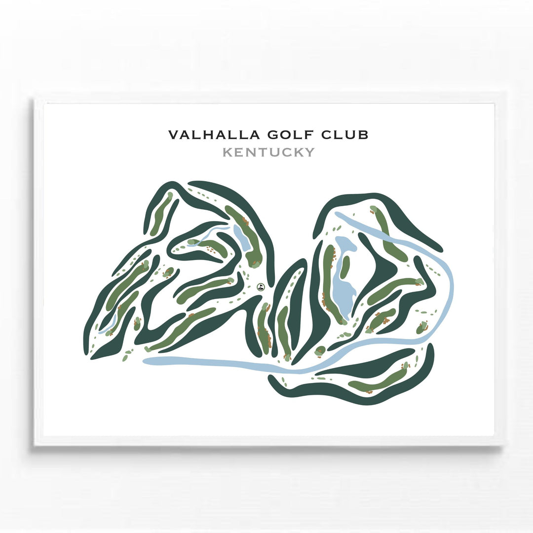 Valhalla Golf Club, Louisville, Kentucky - Printed Golf Course