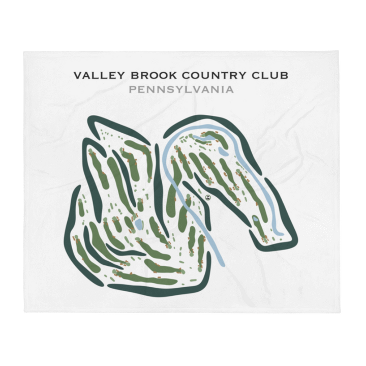 Valley Brook Country Club, Pennsylvania - Printed Golf Courses