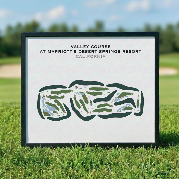 Valley at Marriott's Desert Springs Resort, California - Printed Golf Courses