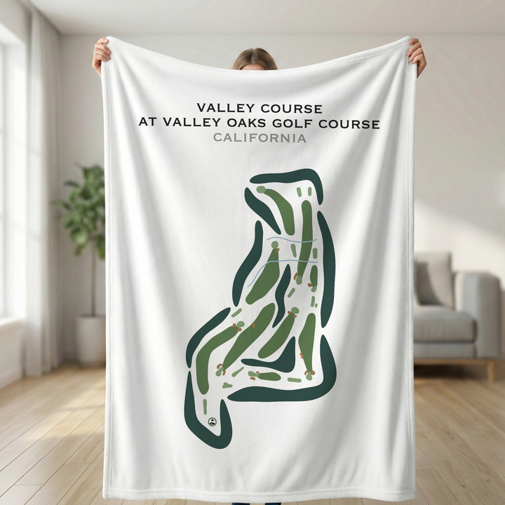 Valley Course at Valley Oaks Golf Course, California - Printed Golf Courses