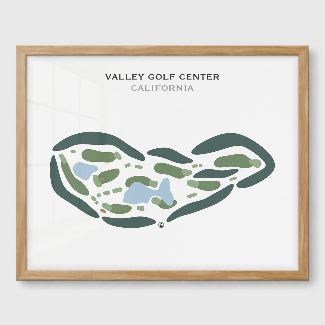 Valley Golf Center, California - Printed Golf Courses