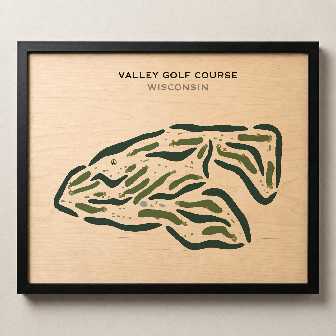 Valley Golf Course, Wisconsin - Printed Golf Courses