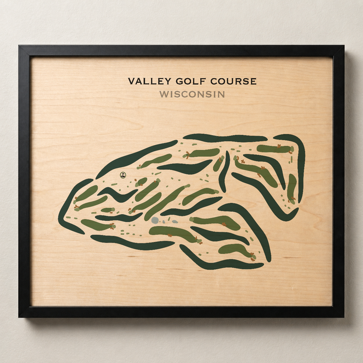 Valley Golf Course, Wisconsin - Printed Golf Courses