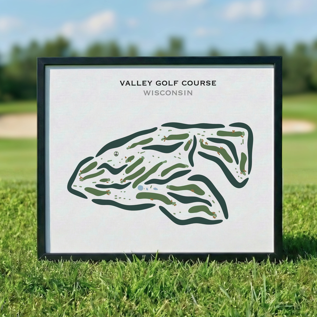 Valley Golf Course, Wisconsin - Printed Golf Courses