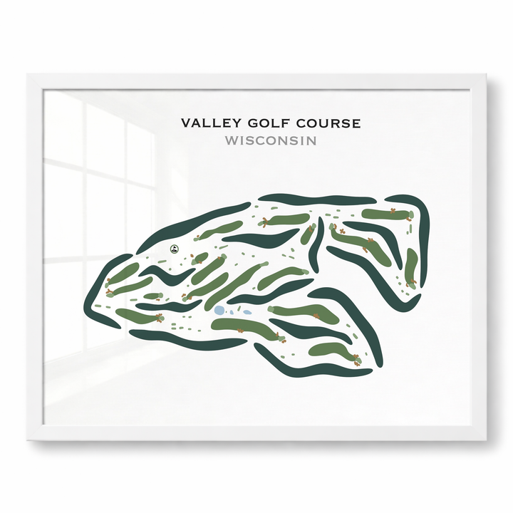Valley Golf Course, Wisconsin - Printed Golf Courses