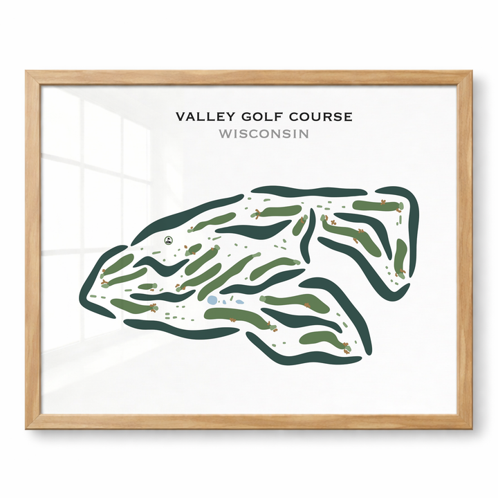 Valley Golf Course, Wisconsin - Printed Golf Courses