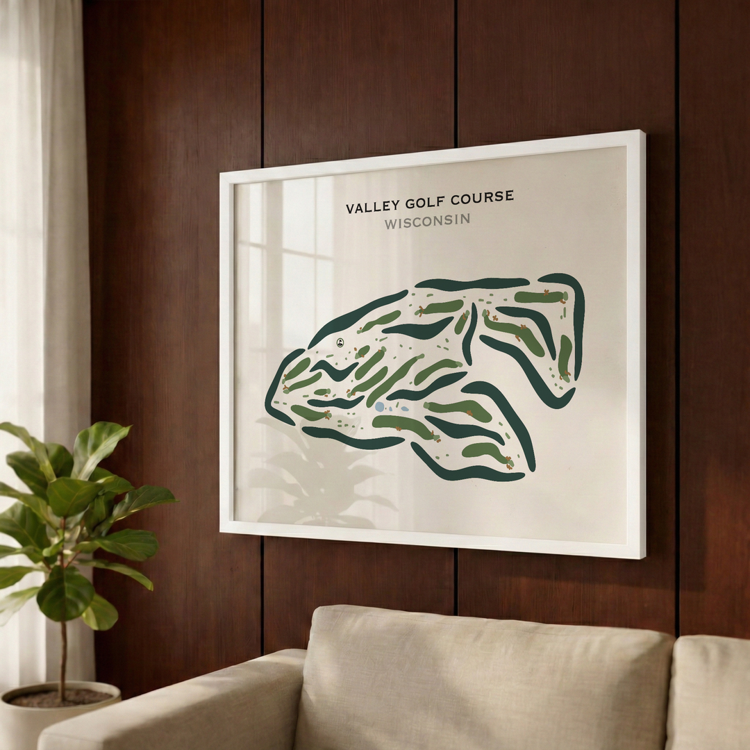 Valley Golf Course, Wisconsin - Printed Golf Courses
