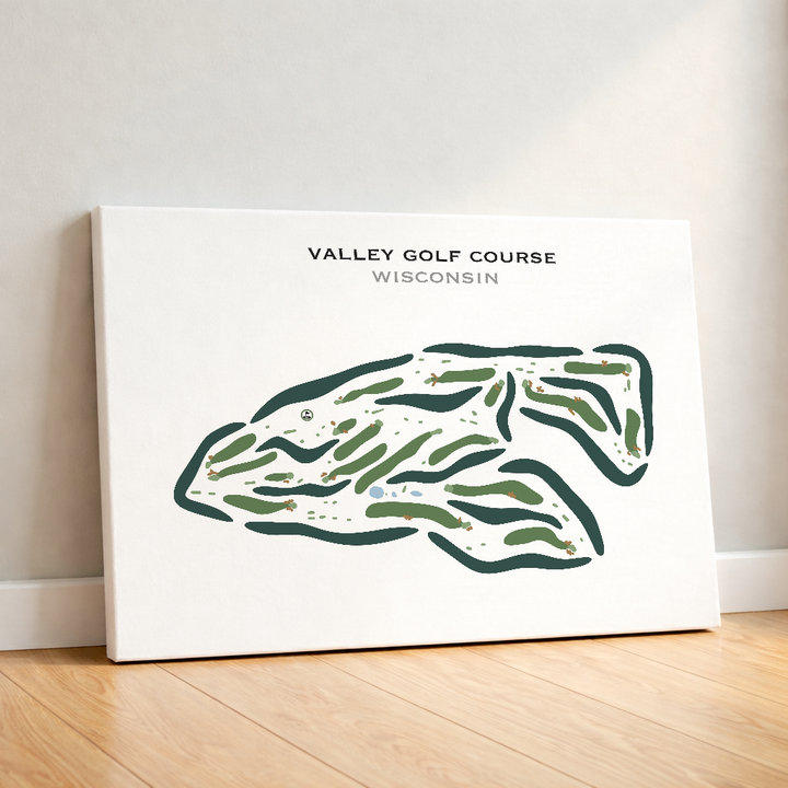 Valley Golf Course, Wisconsin - Printed Golf Courses