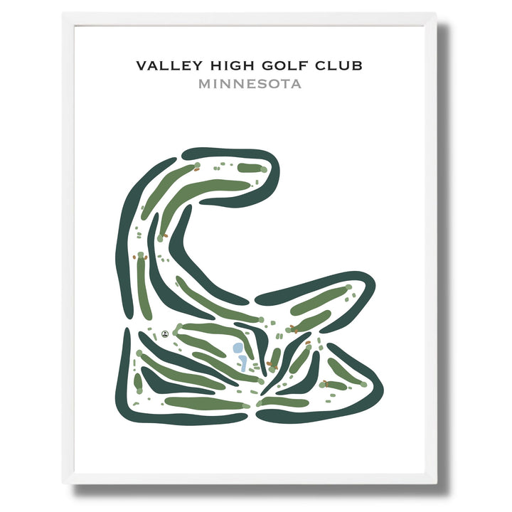 Valley High Golf Club, Minnesota - Printed Golf Courses