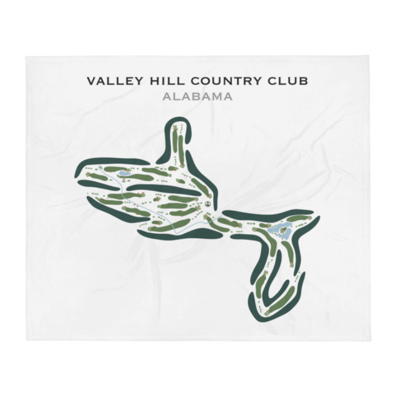 Valley Hill Country Club, Alabama - Printed Golf Courses